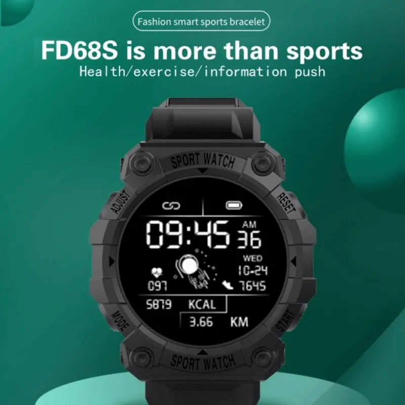 Waterproof Touch Screen Sports Fitness Wristwatch - SF0435