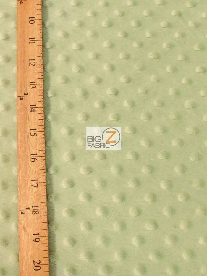 White Minky Dimple Dot Baby Soft Fabric / Sold By The Yard