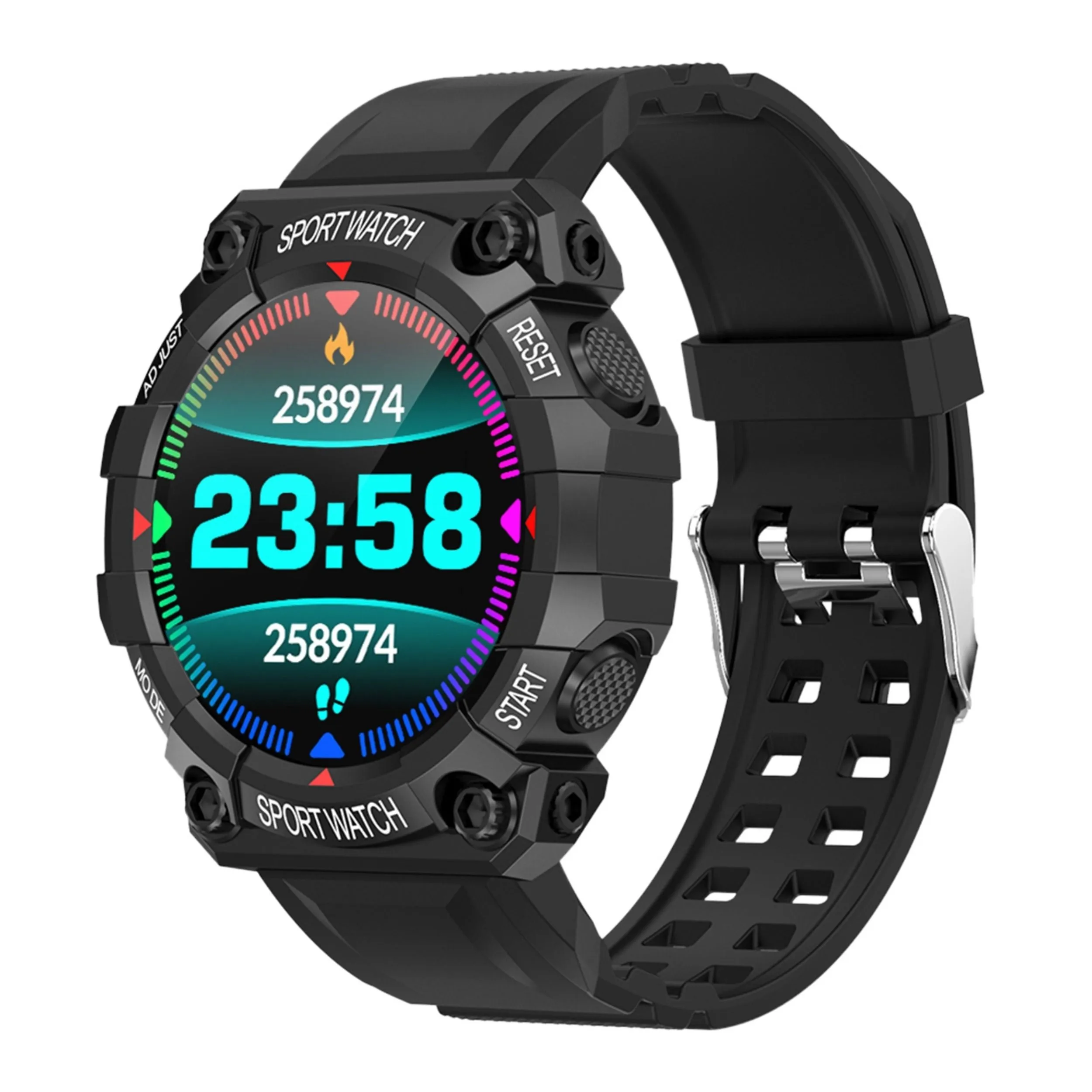 Wireless Fitness Tracker - Waterproof Smart Watch with Heart Rate, Blood Pressure, Sleep Monitor - Android IOS