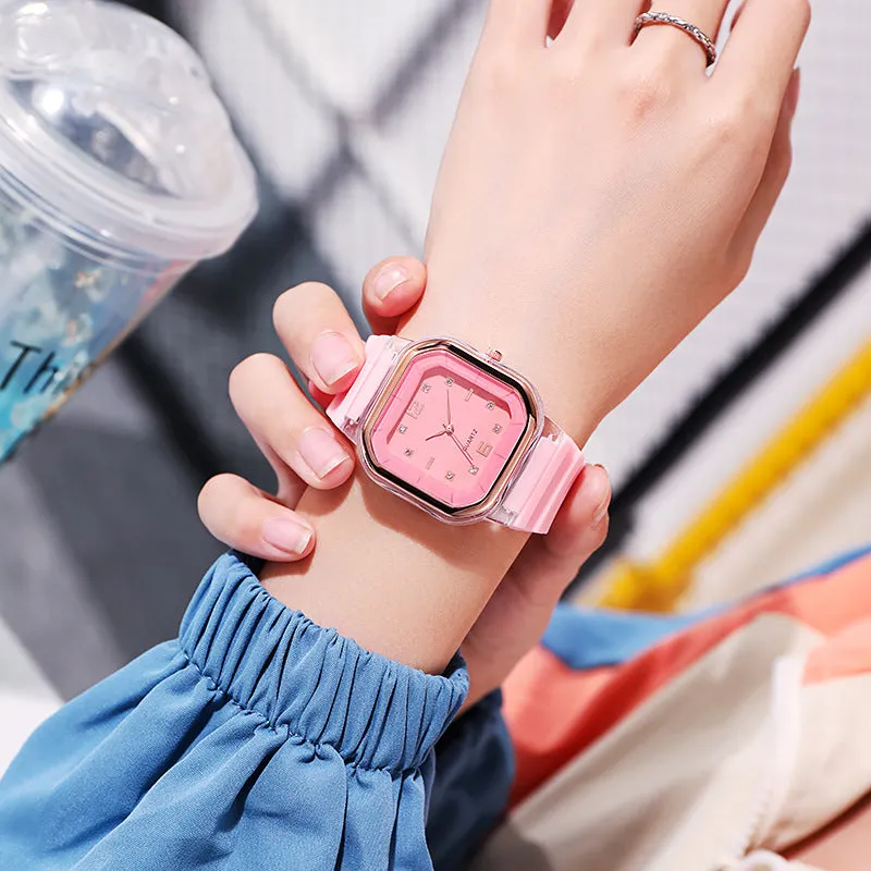 Women's Watch Student Children's Silicone Diamond Fashion Wholesale Women's Watch