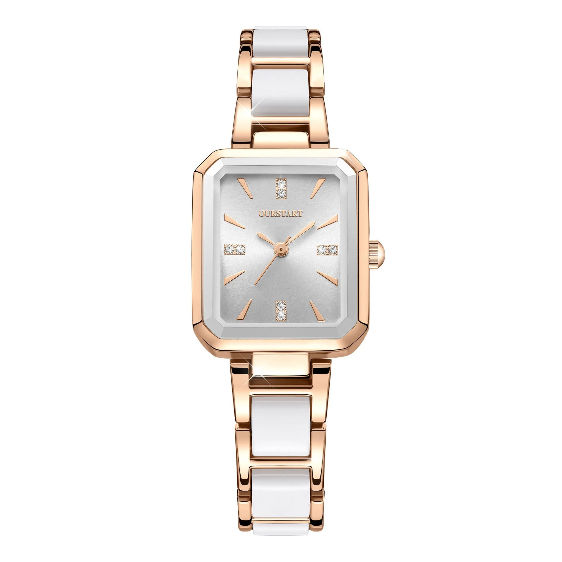 Women's watch student new square temperament alloy set diamond fashion waterproof watch